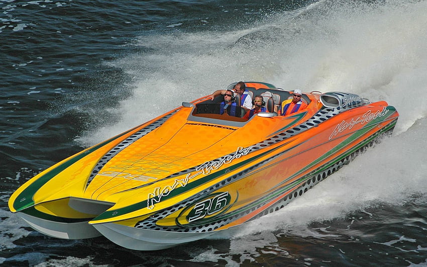 Boat Racing, Speed Boat HD wallpaper