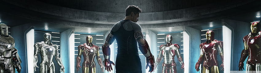 Iron Man 3 2013 Filmi ❤ için Ultra TV, Marvel 3840X1080 Çift Monitör HD duvar kağıdı
