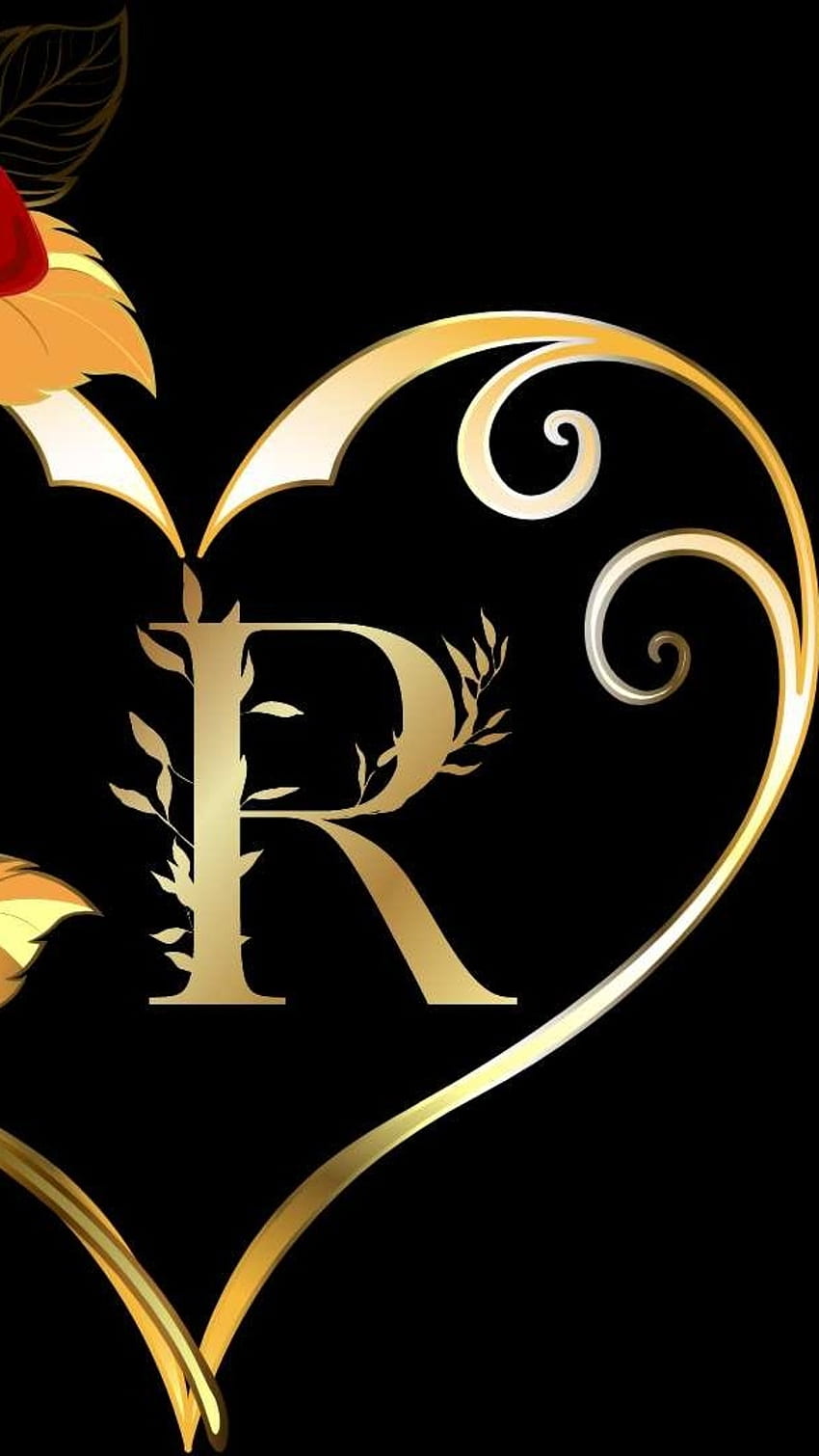 R Name, Beautiful, Golden Alphabet HD phone wallpaper | Pxfuel