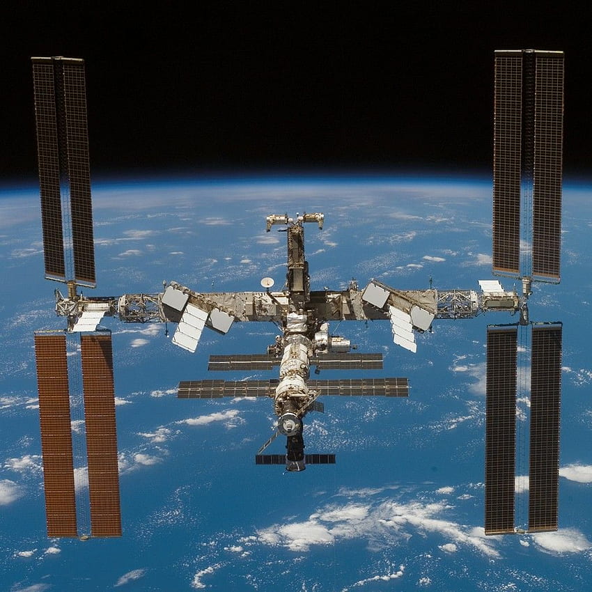 ISS (Międzynarodowa Stacja Kosmiczna) na iPada Tapeta na telefon HD