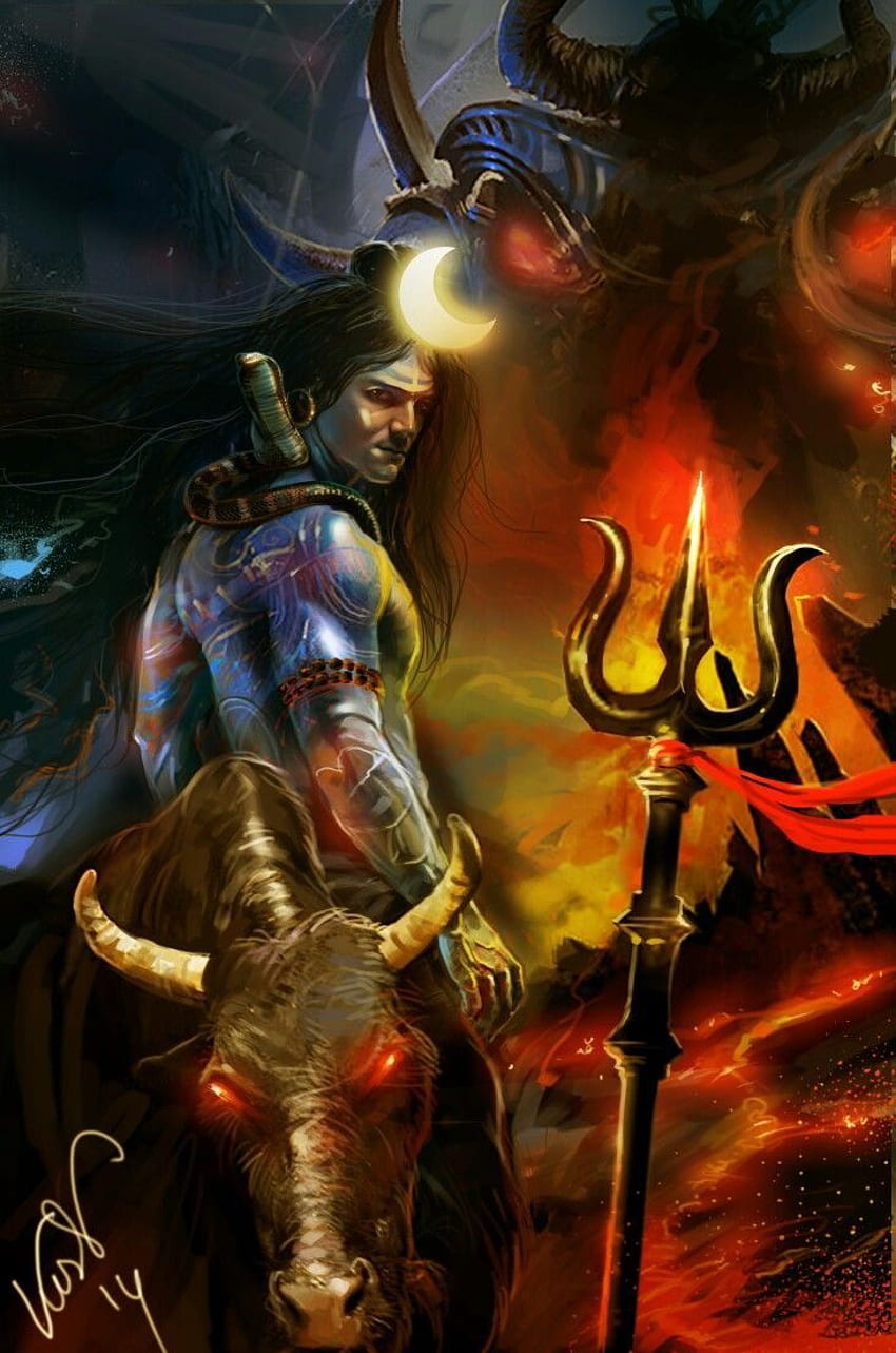 X wielki fan MAHAKAL. Bóg Shiva w 2019 roku. Shiva zły, Mahakaal Tapeta na telefon HD