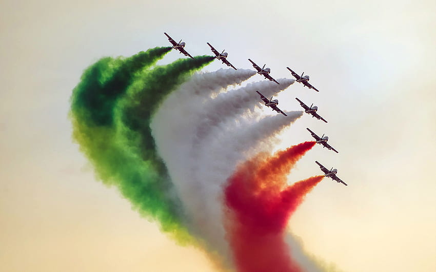 Hint Hava Kuvvetleri Savaş Uçağı Hava Gösterisi Bayrağı HD duvar kağıdı