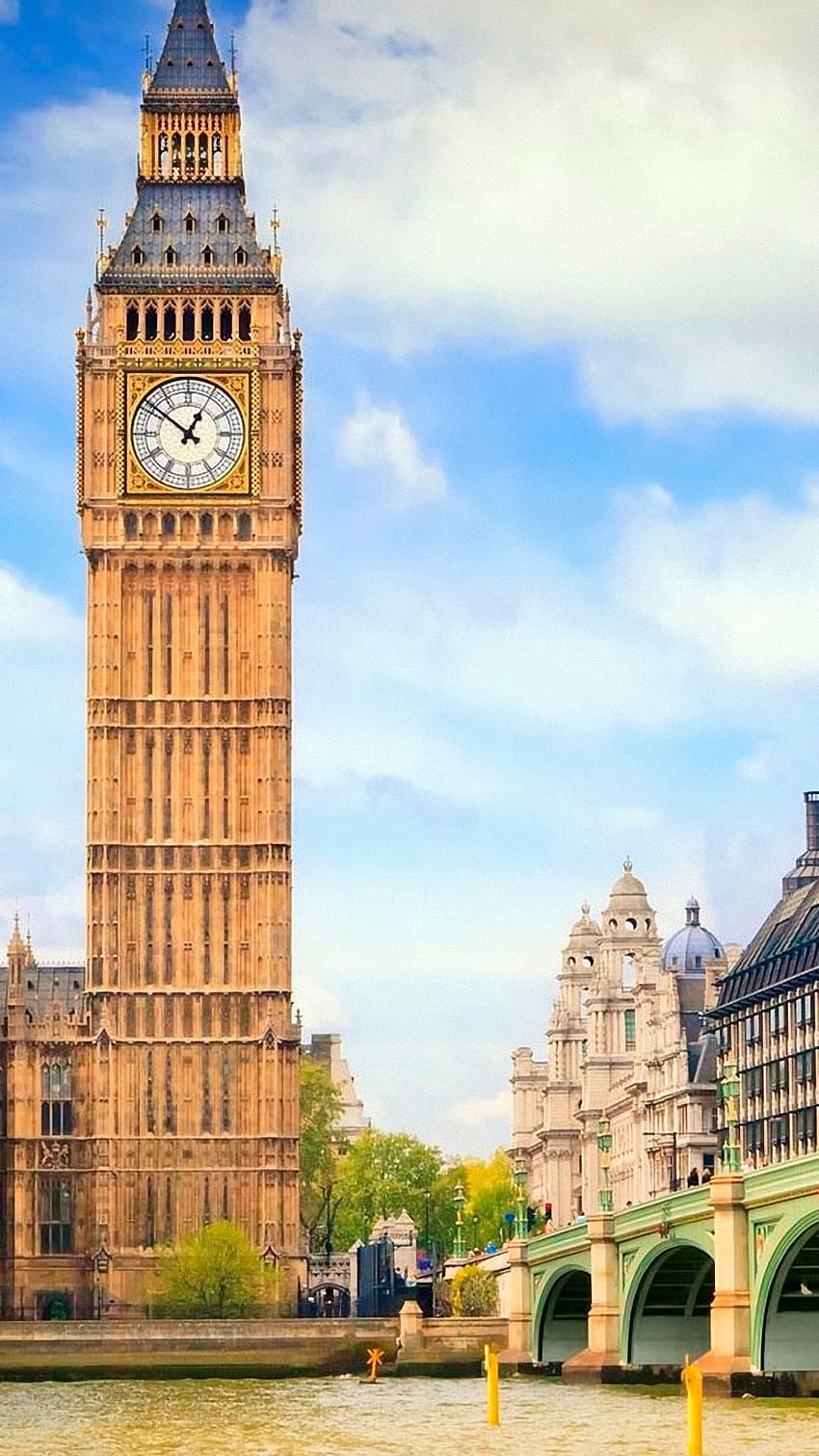 Big Ben, Torre del Reloj de Londres fondo de pantalla del teléfono