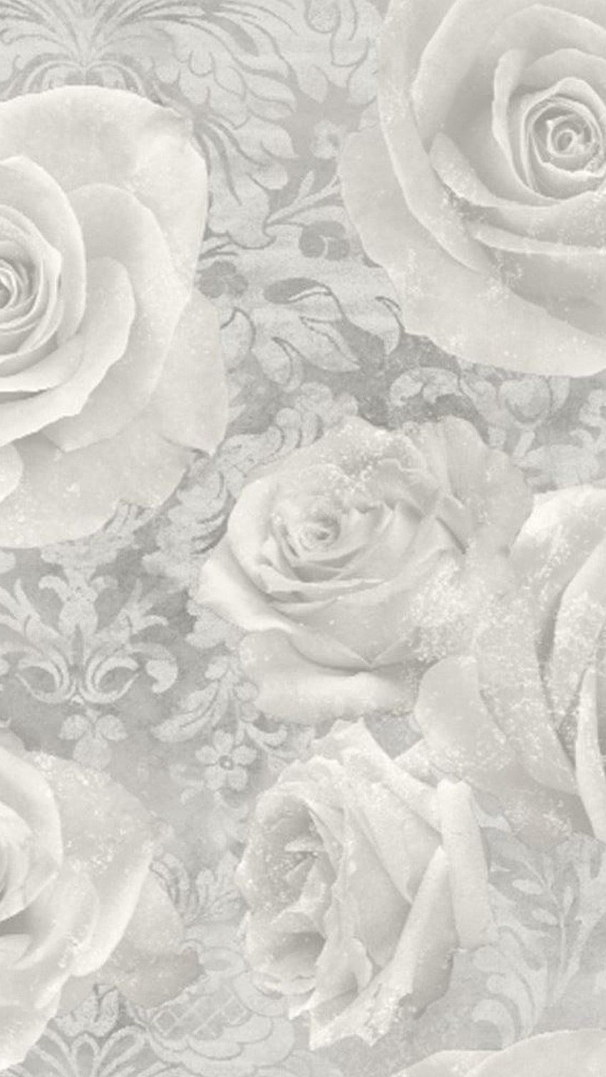 Grey iPhone - Best iPhone . Flower , Vintage flowers , Flower background iphone, Gray and White iPhone HD phone wallpaper