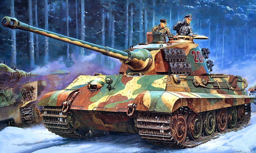 แล็ปท็อป Tiger Tank ศิลปะ WW2 วอลล์เปเปอร์ HD