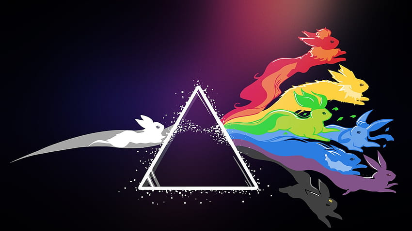 Pink Floyd, Pokemon, Bright, Logo pełne. Tapeta HD