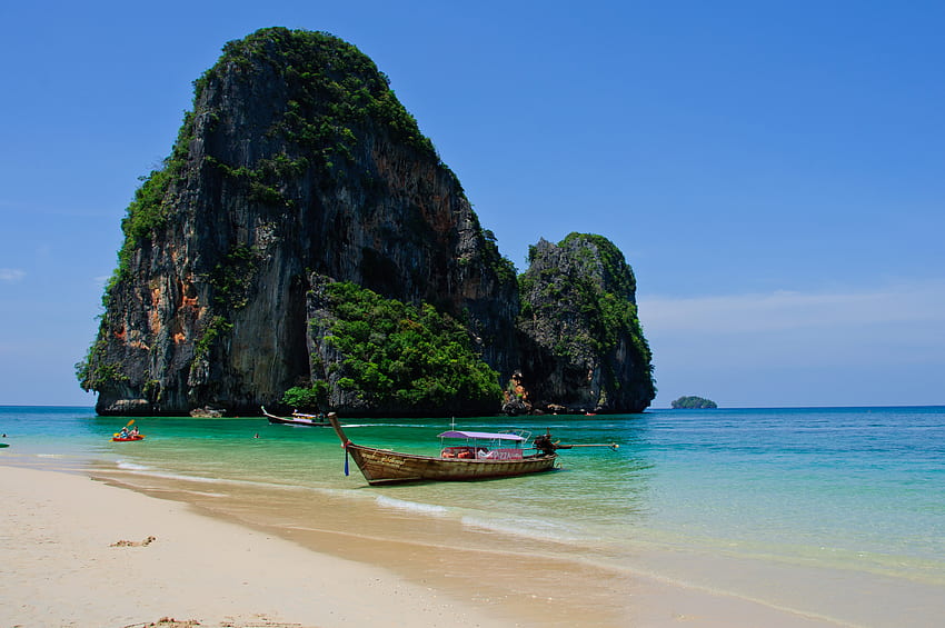 Playa Phra Nang - Krabi Tailandia fondo de pantalla