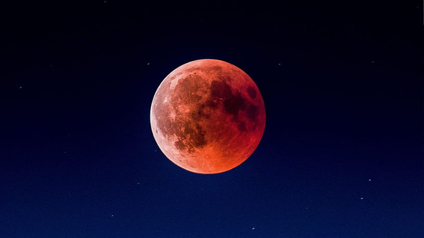 Blood moon, night, sky, eclipse , , , background, 33e08f, Red Moon Night Sky HD wallpaper
