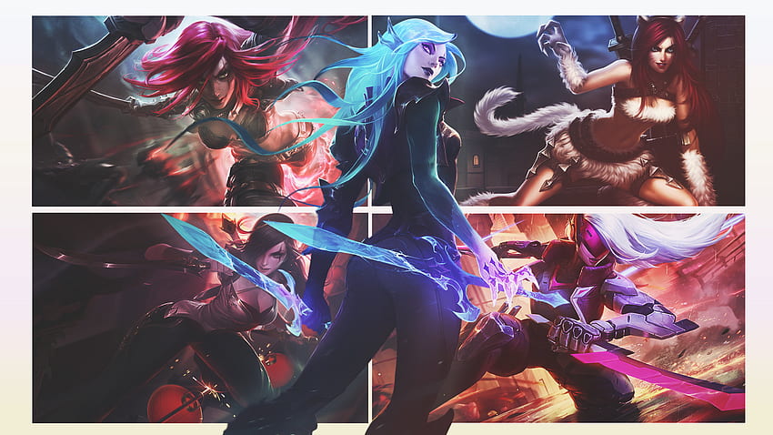 Katarina, league of legends, game HD wallpaper