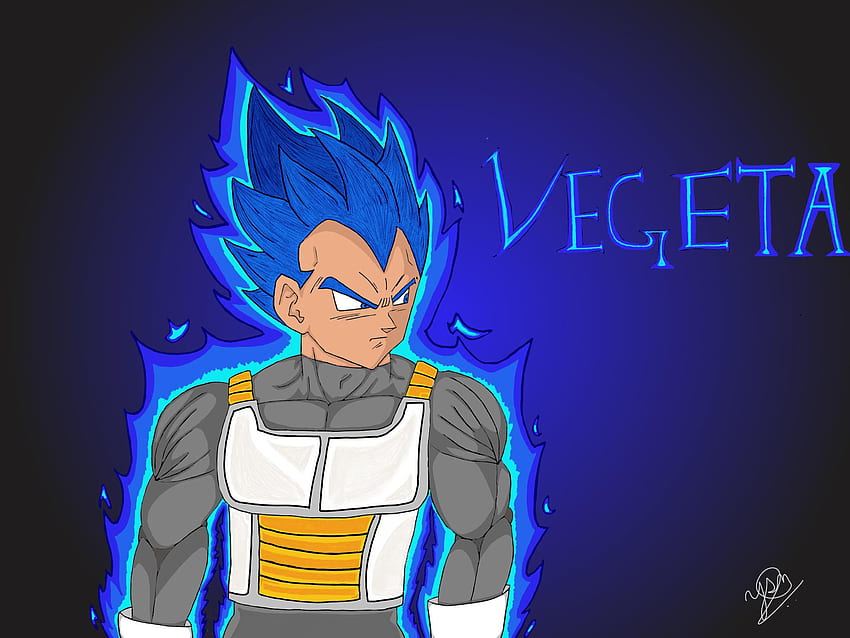 Vegeta blue evolution drawing by me : r/DragonBallArt