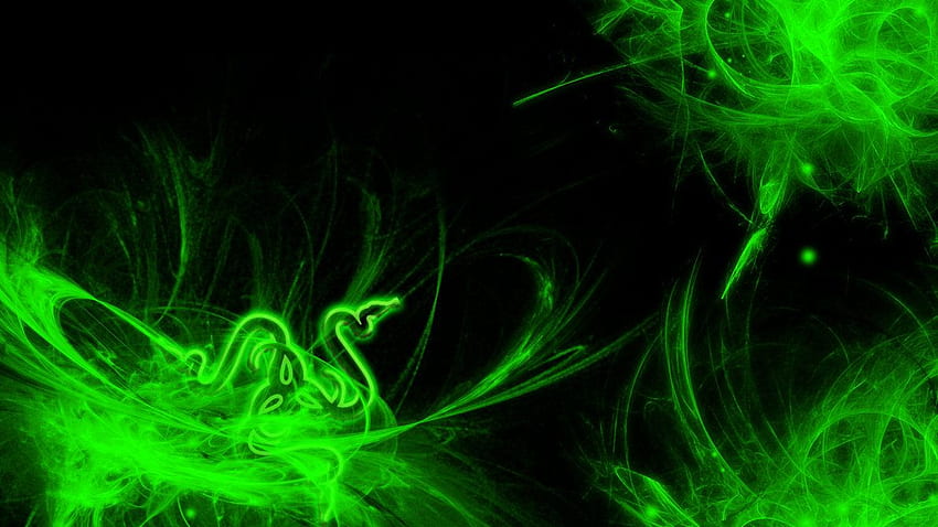 Razer Abstract . Best Collection, Green Gaming HD wallpaper