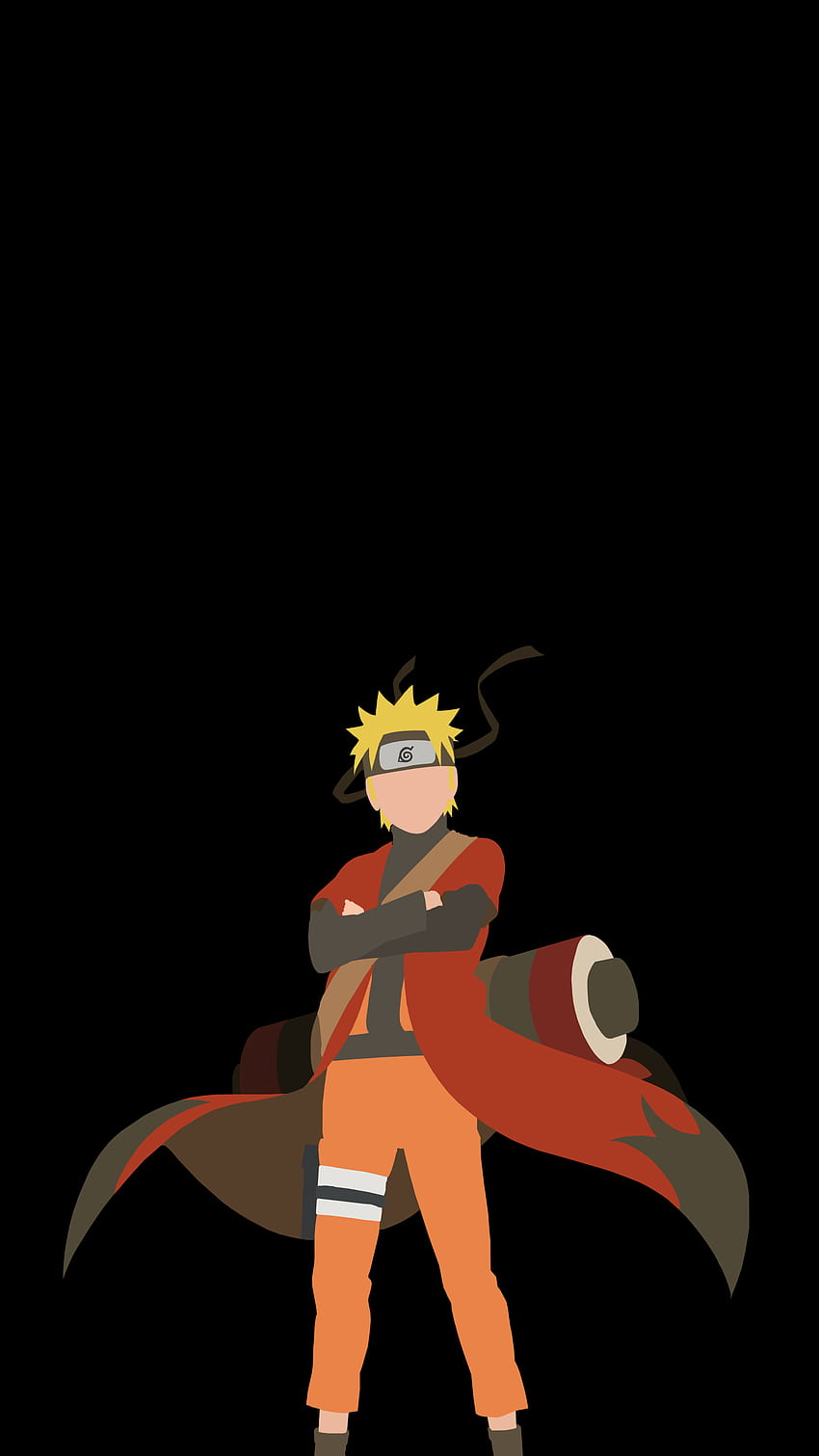 Naruto Vector AMOLED (), Dark Naruto HD phone wallpaper