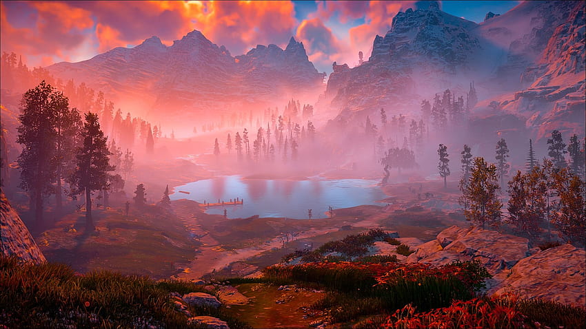 Horizon Zero Dawn Game Nature Resolution, Gaming Landscape HD тапет