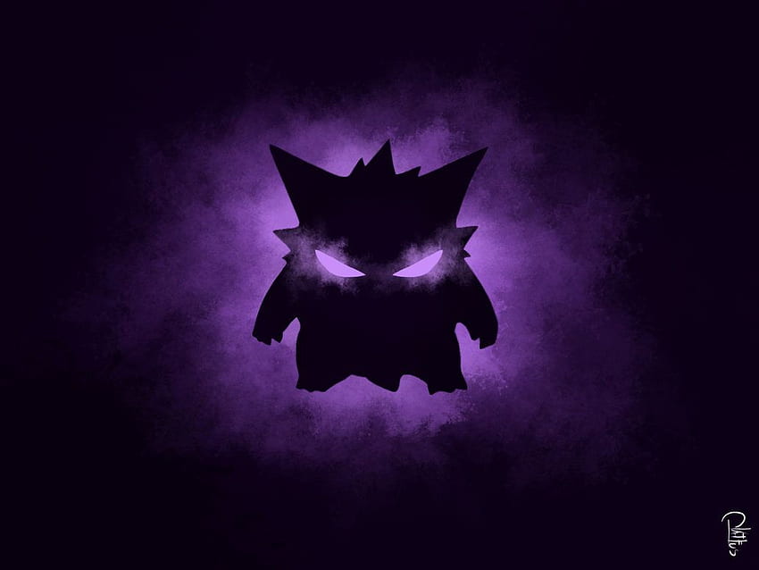 Gengar, Lila Pokémon HD-Hintergrundbild