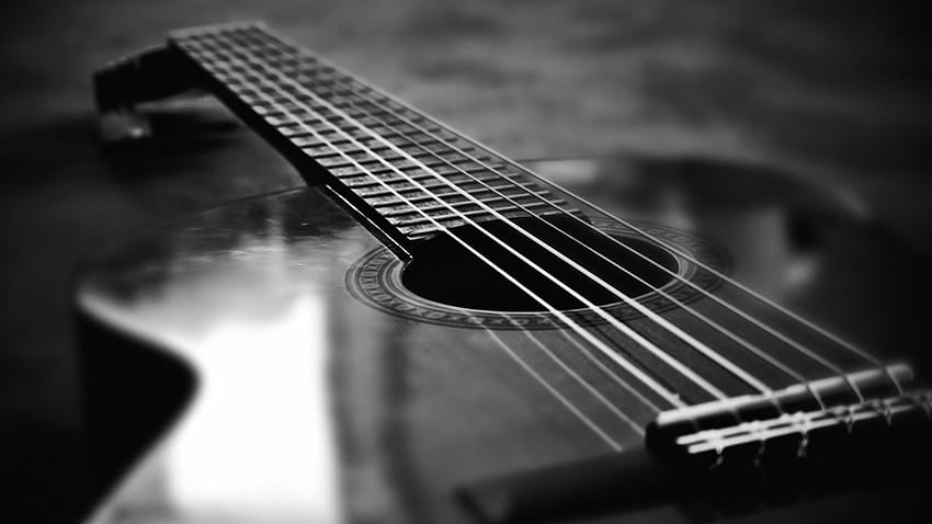 Guitarra acústica completa incrível papel de parede HD