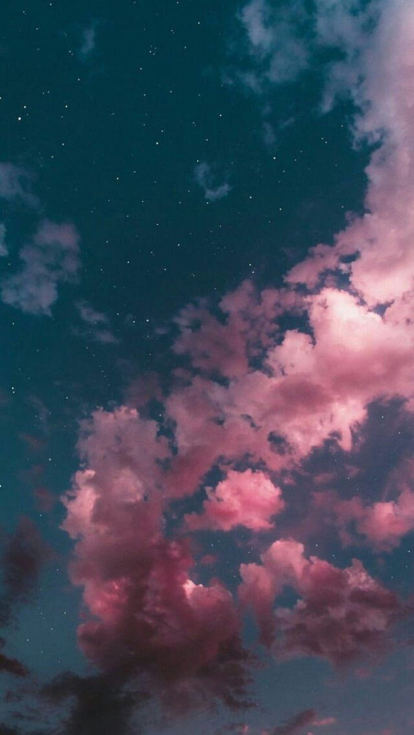 Keajaiban langit yang indah untuk iPhone - bintangi bagaimana saya bertanya-tanya apa yang sedang Anda lakukan. Awan merah muda , Awan , iPhone estetika wallpaper ponsel HD