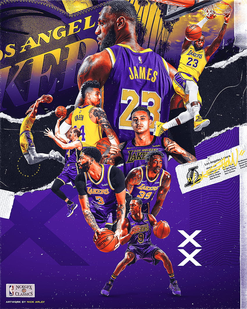 Lakeshow 2019 2020. Lakers, zespół Lakers, Lakers Tapeta na telefon HD