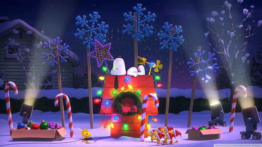 Snoopy Weihnachten HD duvar kağıdı