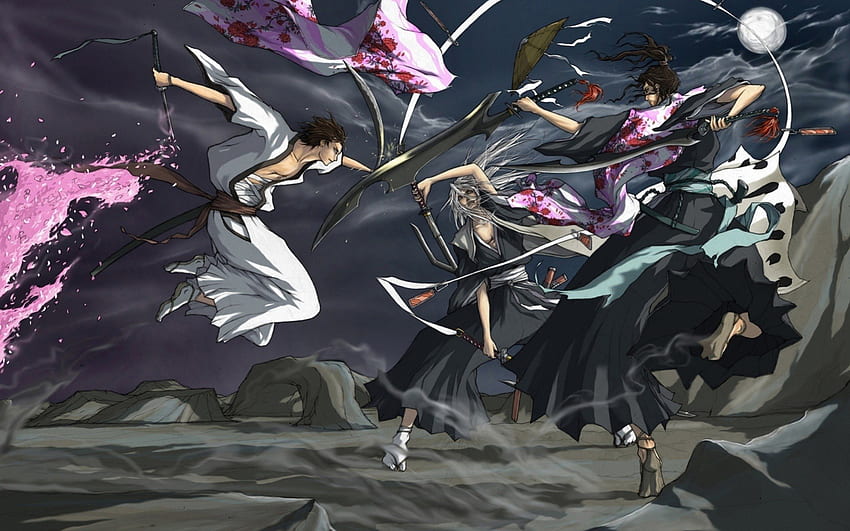 bleach, soul reaper, anime, captains HD wallpaper
