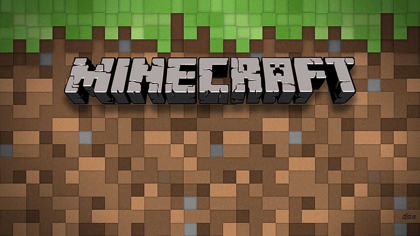 Blocos de Minecraft, Grama de Minecraft papel de parede HD