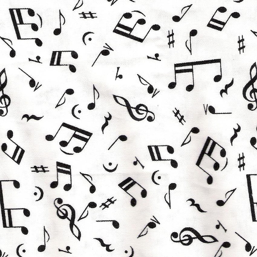 Music Note, Black and White Music HD phone wallpaper