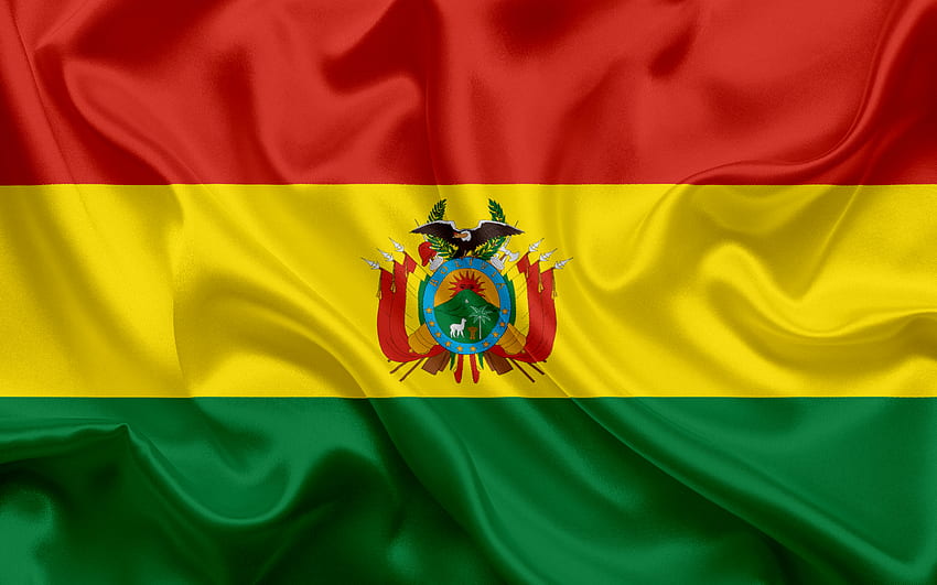 Bolivianische Flagge, Bolivien, Nationalflagge, nationale Symbole, Flagge von Bolivien für mit Auflösung. Gute Qualität HD-Hintergrundbild