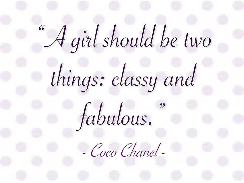 Sassy Coco Chanel Quotes HD phone wallpaper  Pxfuel