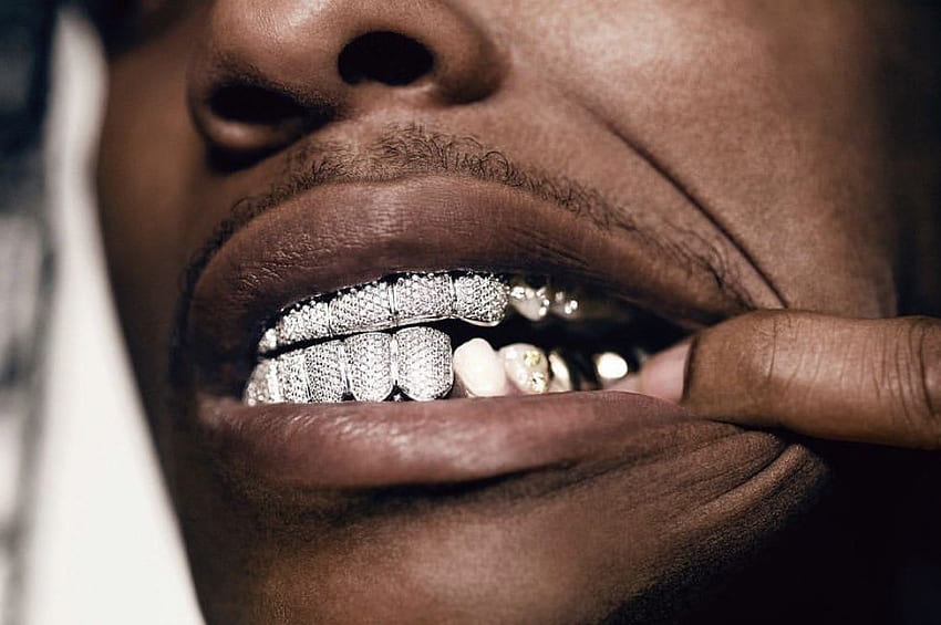 A$AP Rocky. Grillz, Grillz teeth, Diamond teeth, Gold Teeth HD wallpaper