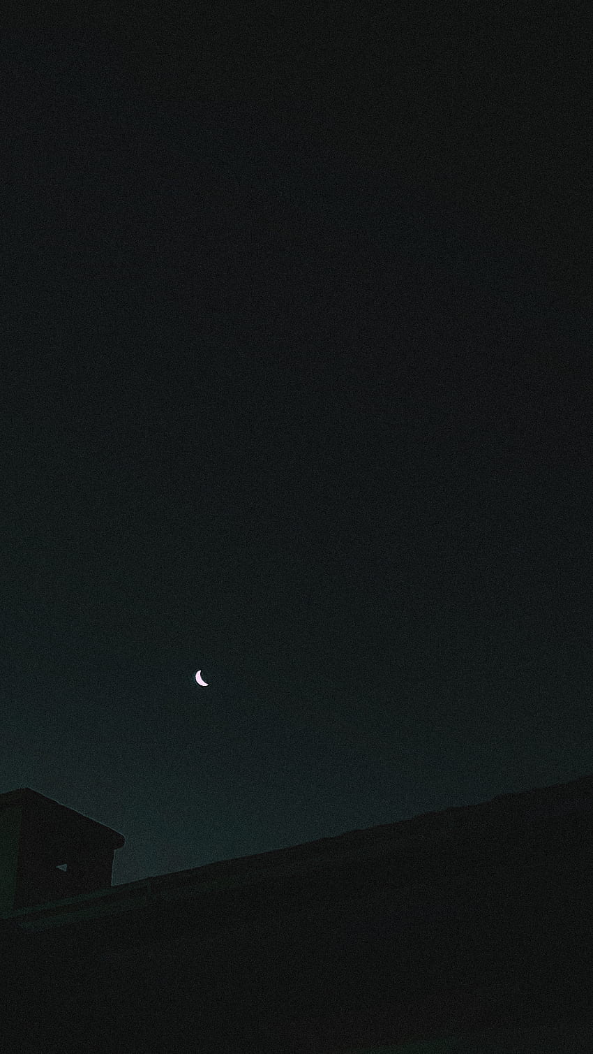 Moon - Lua, preto, alma, ceu, branco, vintage, mente, estetica HD phone wallpaper