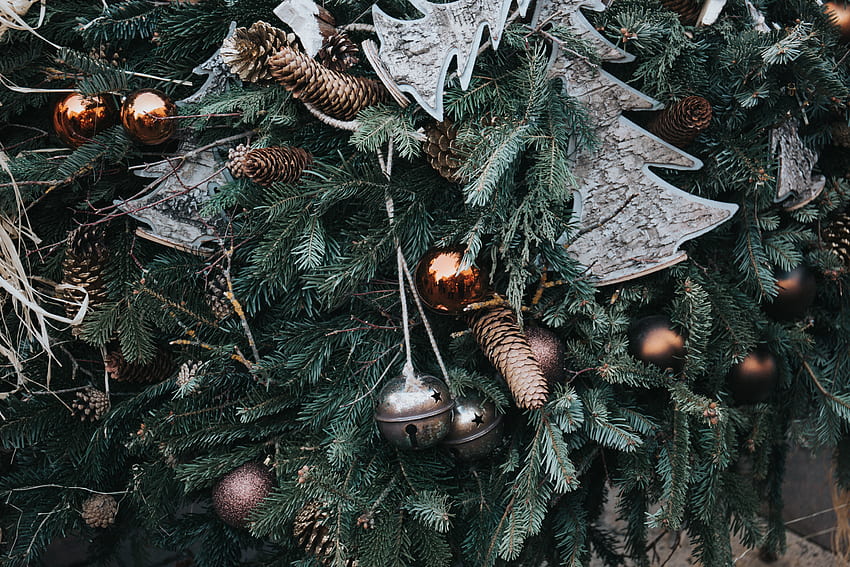 Feriados, Cones, Ano Novo, Natal, Decorações de Natal papel de parede HD