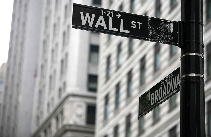 Wall Street Mural, Black and White Street papel de parede HD