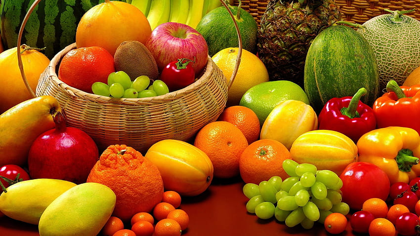 buah dan sayuran kualitas ultra ultra Tinggi, Buah-buahan Wallpaper HD