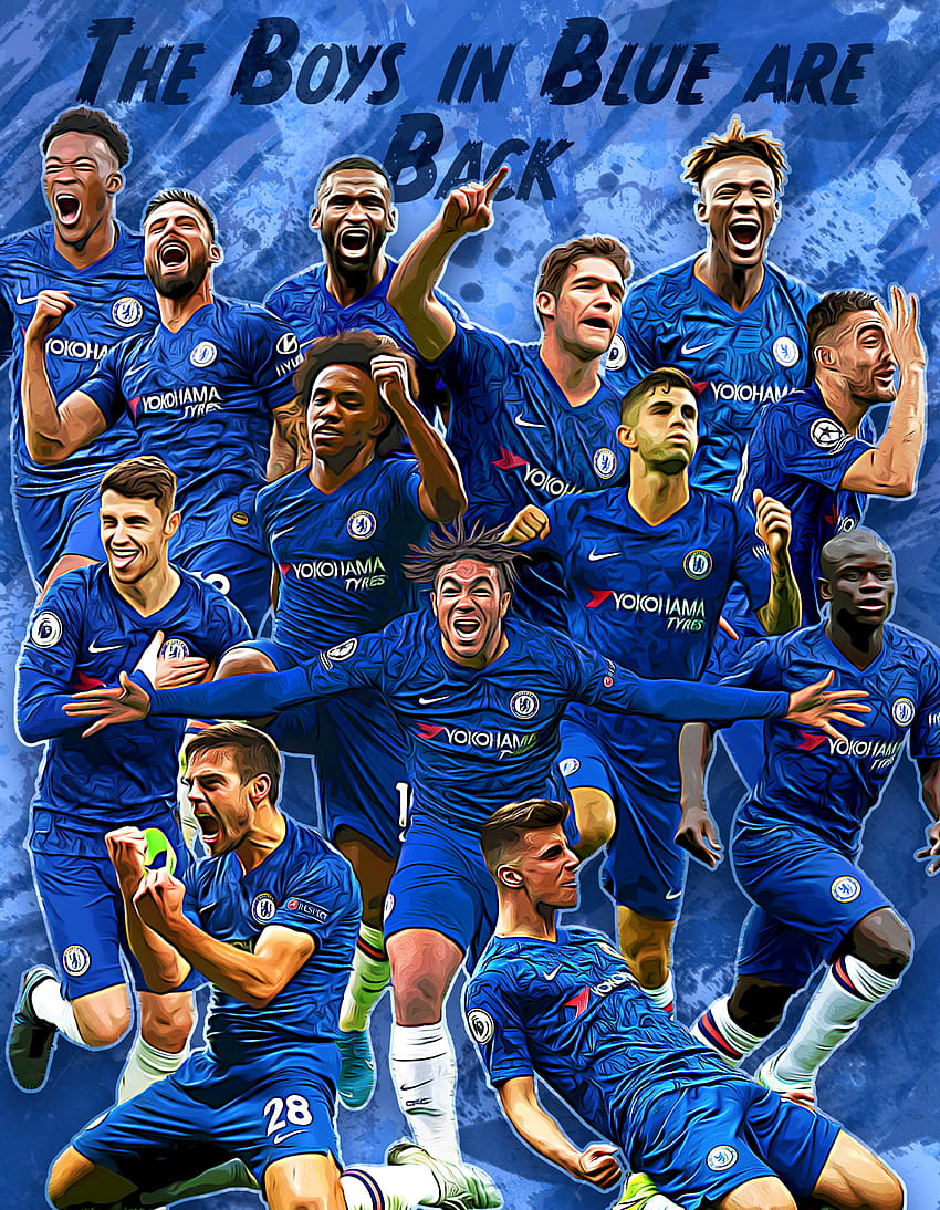 Chelsea FC-Spieler, Chelsea-Team HD-Handy-Hintergrundbild
