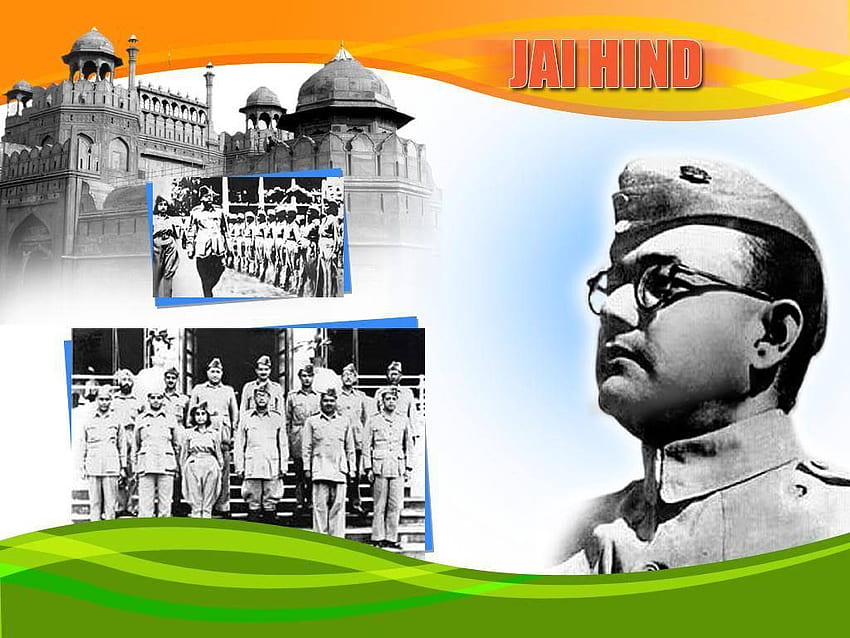Indische Flagge, Subhas Chandra Bose HD-Hintergrundbild