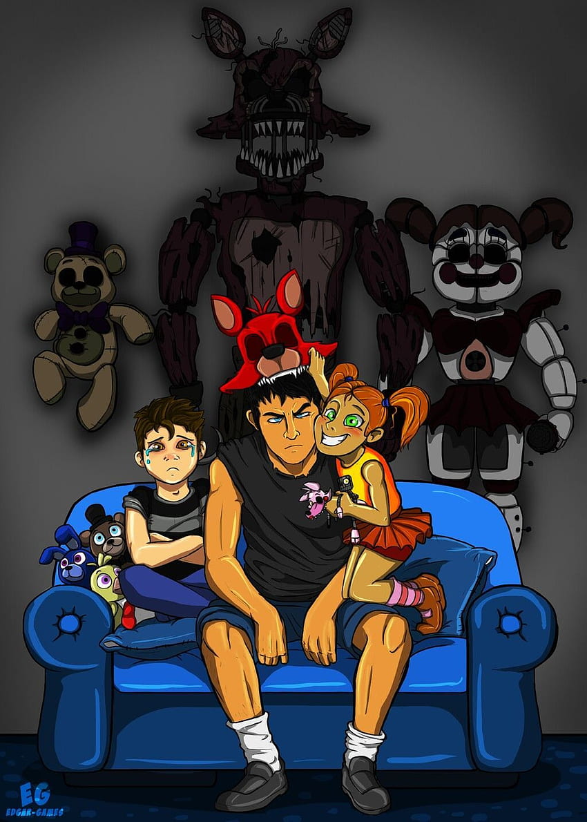 Децата на Афтън. Аниме fnaf, Fnaf герои, Fnaf, семейство Афтън HD тапет за телефон