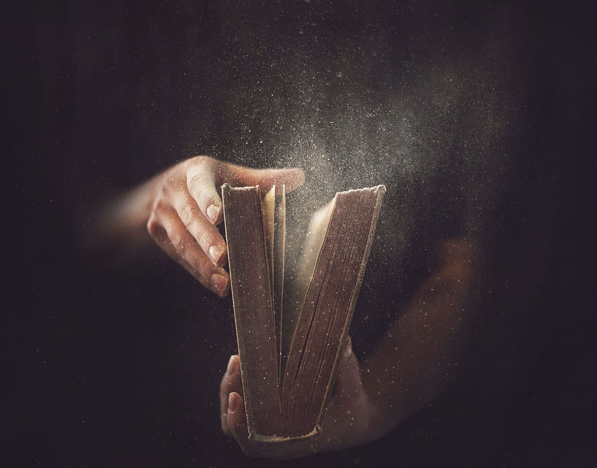 오래된 책 손 먼지, 오래된 성경 HD 월페이퍼