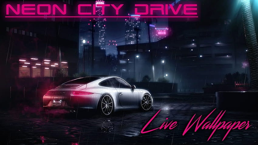 Neon City Drive (dal vivo personalizzato) Sfondo HD