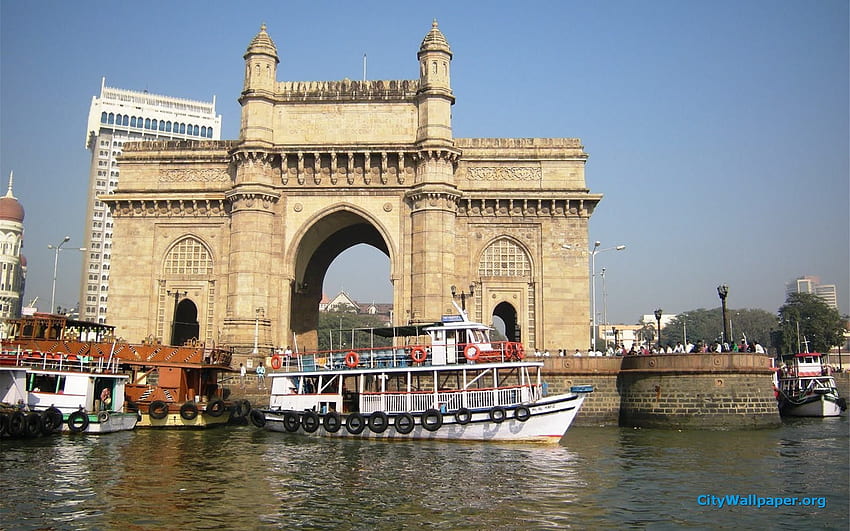 Ciudad De La India. puerta de entrada de la india ciudad de mumbai alta resolución fondo de pantalla