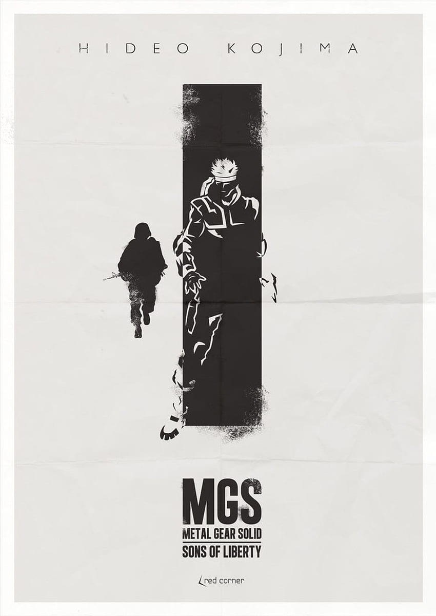Pósters minimalistas - MGS. Engrenage metallique, Metal Gear Solid, Jeux fondo de pantalla del teléfono