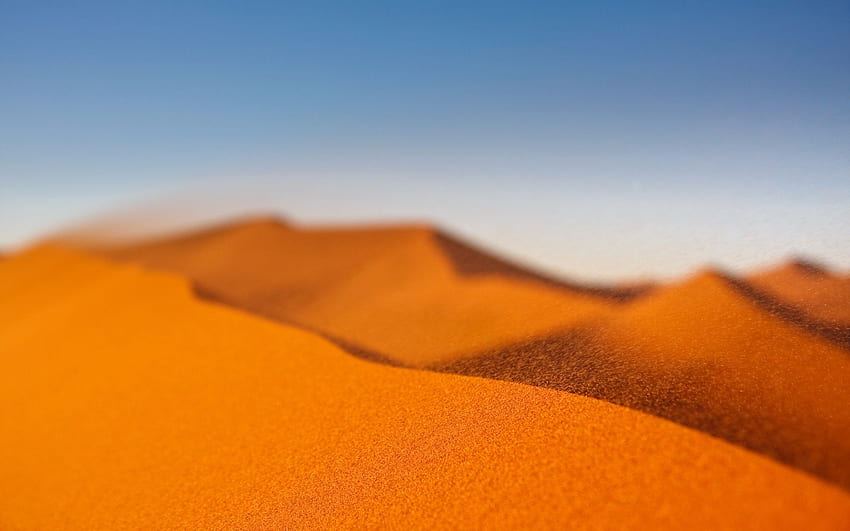 砂漠の砂丘ティルトシフト 高画質の壁紙