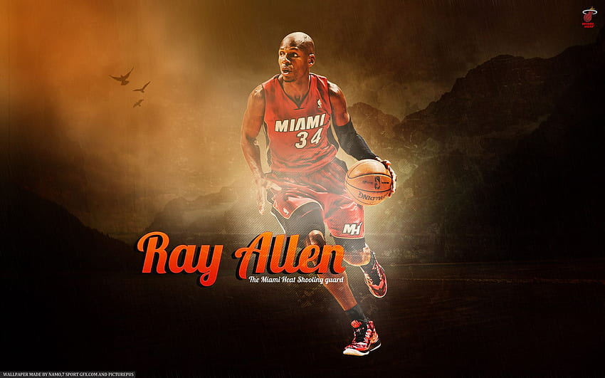 Ray Allen Miami Heat - Ray Allen - -, Cool Miami Heat papel de parede HD