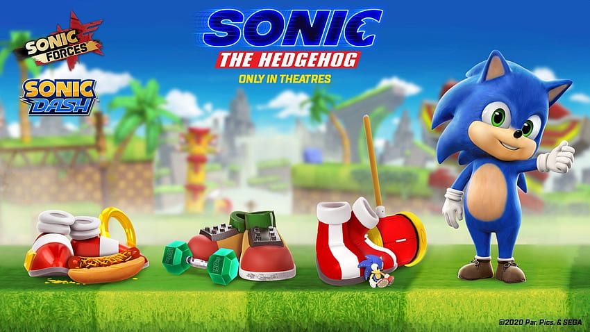 Baby Sonic dołącza do gier mobilnych Sonic Forces Mobile i Sonic Dash w ramach współpracy filmowej Tapeta HD