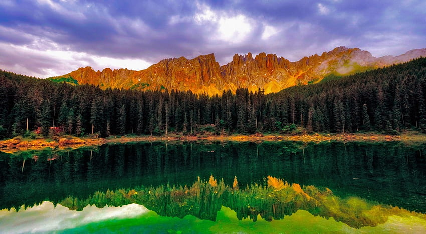 Lake, beautiful, nature, mountian HD wallpaper