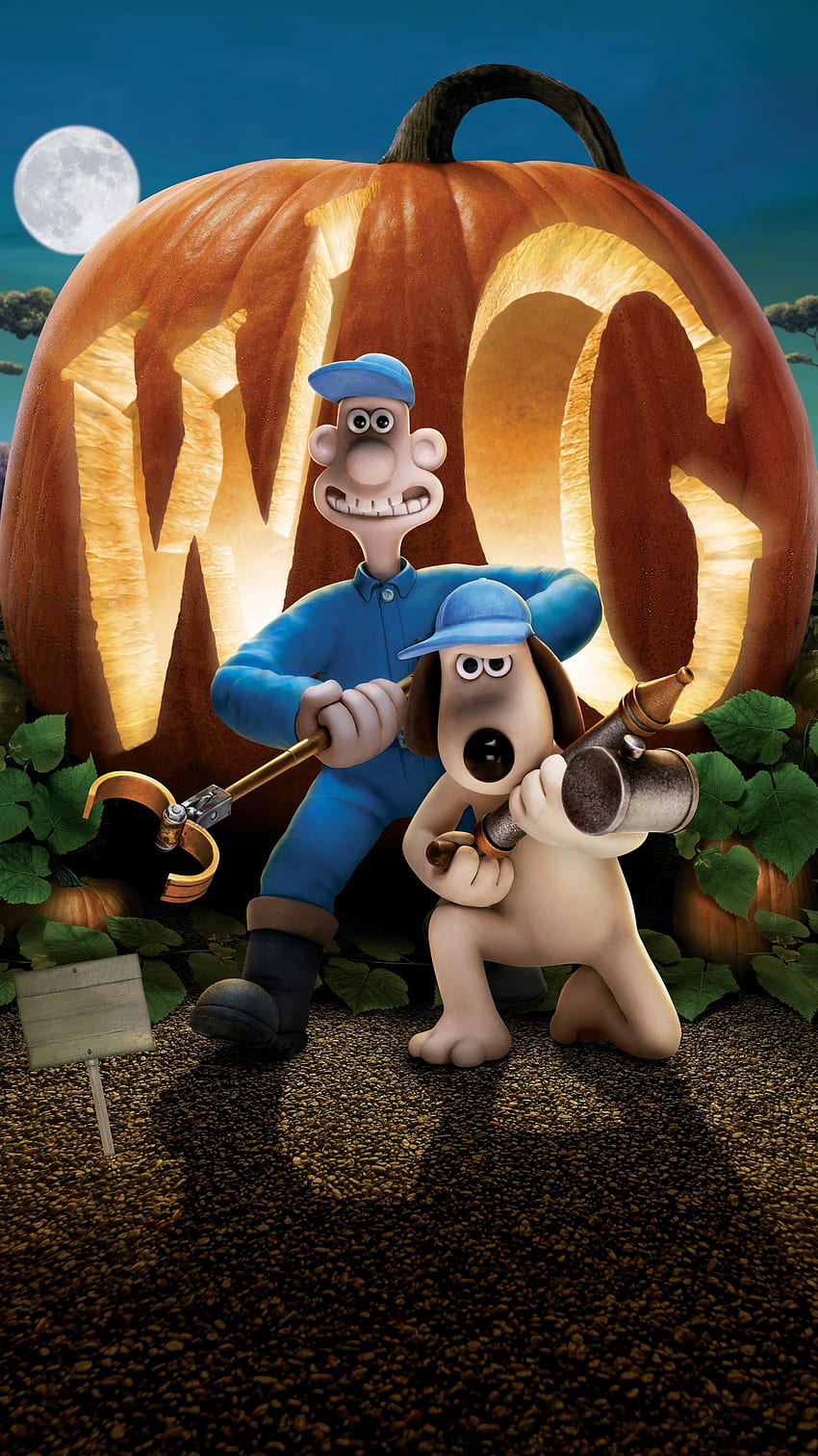 Wallace i Gromit: Klątwa królika (2005) Telefon. Filmomania Tapeta na telefon HD