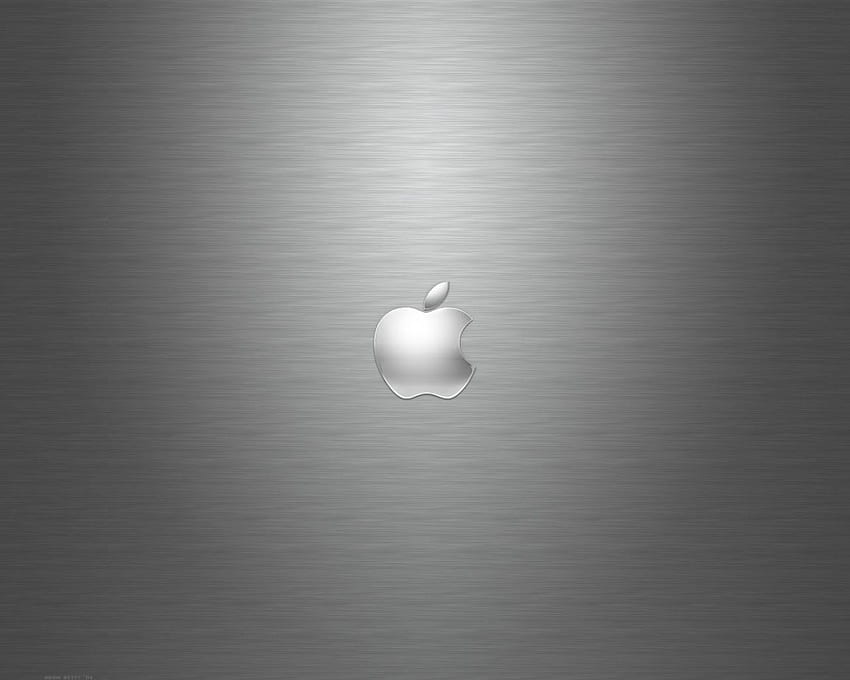 Apple Metallplatte PC und Mac, Edelstahl HD-Hintergrundbild