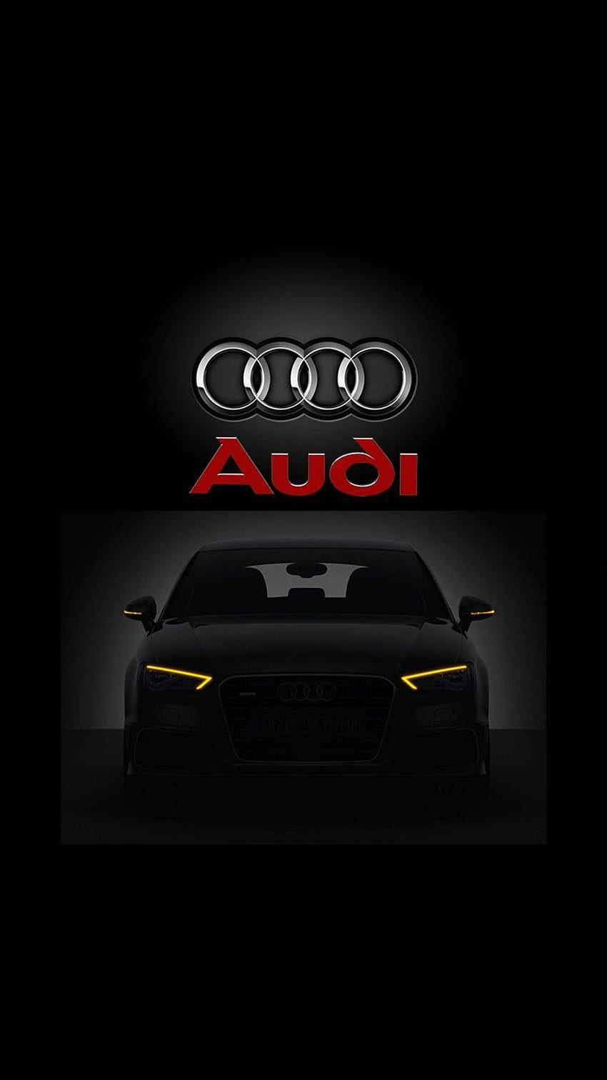 iPhone X Audi-Logo, Audi-Logo HD-Handy-Hintergrundbild