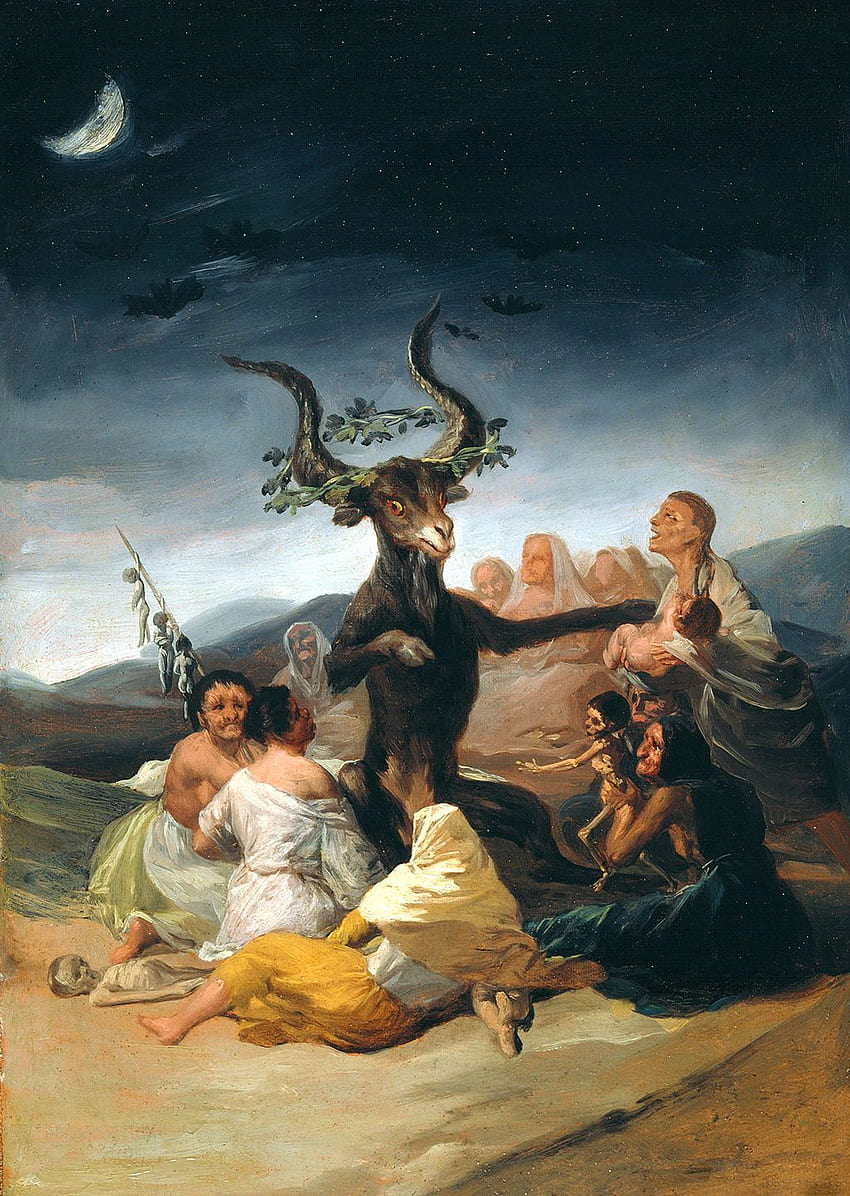 El sábado de las brujas de Francisco de Goya fondo de pantalla del teléfono