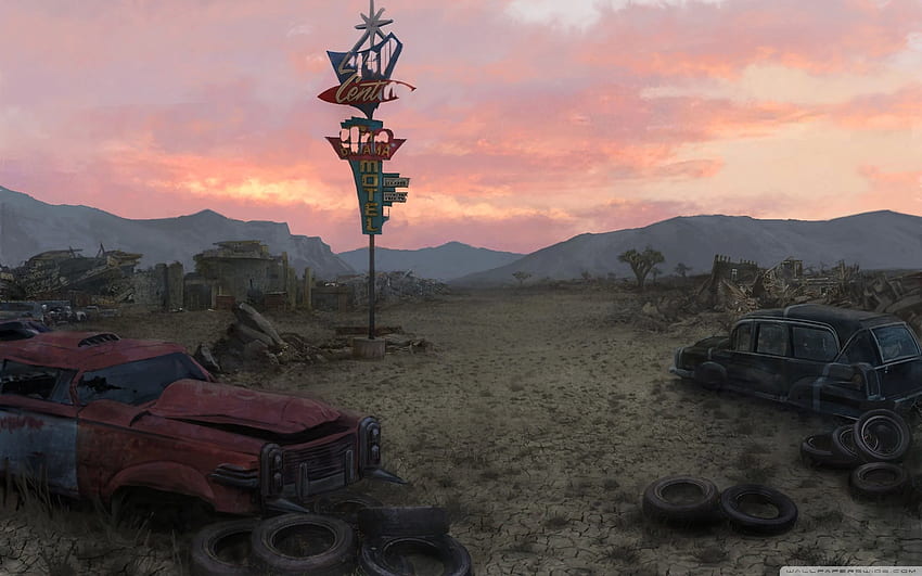 Arte conceptual de Fallout New Vegas: depósito de chatarra ❤ fondo de pantalla