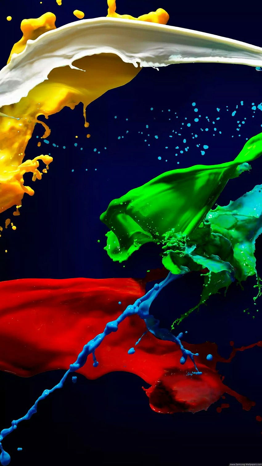 Splashes of Paint Blue (avec ). Fond d'écran, Paint Drop HD phone wallpaper