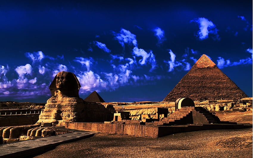 Great Sphinx Of Giza Cairo Sphinx Of Giza Is A Limestone Statue Of A HD wallpaper